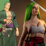 Tayvix en un asombroso cosplay femenino de Roronoa Zoro de One Piece