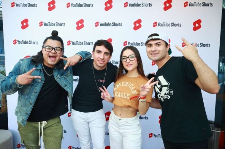 Eventos de creadores de cortos de YouTube como este a los que asistieron (LR) Rodrigo Zamora, Pedro De La Garza Reyes, Maria Bolio y Marce