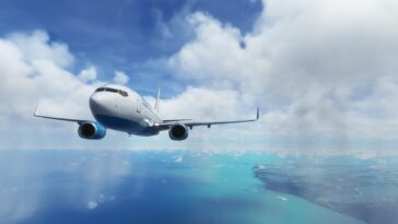 Microsoft Flight Simulator Pc Pmdg 737 Bahamasair sobre el agua (copia)