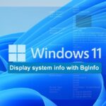 Cómo mostrar información actualizada del sistema de Windows 11 con BgInfo