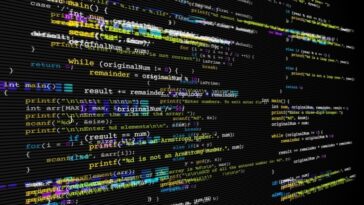 Fondo de vector de falla de pantalla de error de código de programa