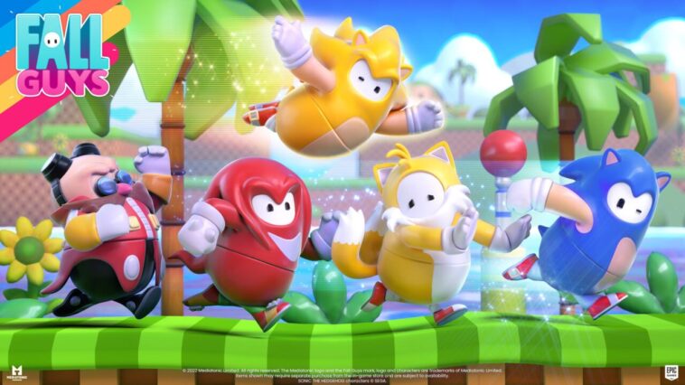 Dr. Eggman, Knuckles, Tails y Super Sonic se unirán a Sonic en Fall Guys.