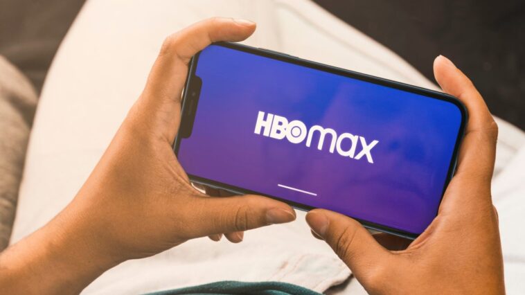 HBO Max logo on smartphone