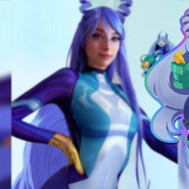Kumi se mete en la piel de Nejire Hado con cosplay de MHA