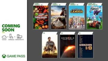 La alineación de Xbox Game Pass de agosto de 2022 agrega 7 juegos