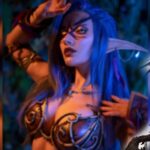Natalia luce cosplay épico de Night Elf de World of Warcraft