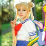 Sakura Loli se escapa al bosque con cosplay de Usagi de Sailor Moon