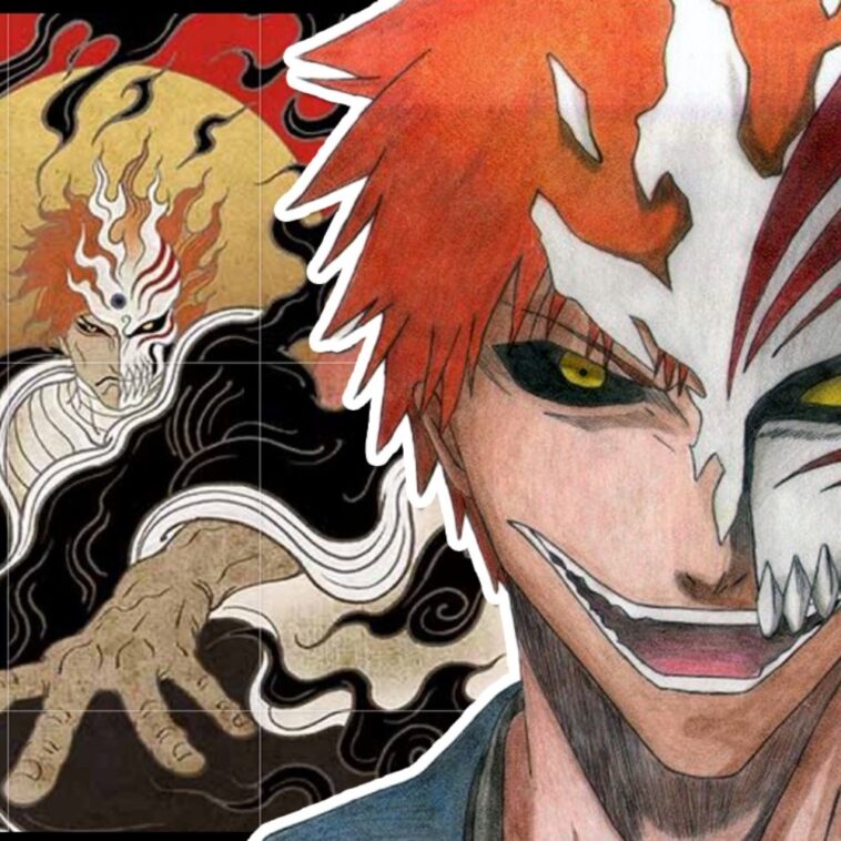Un fan art de Bleach nos muestra a Ichigo Kurosaki con un estilo Ukiyo-e