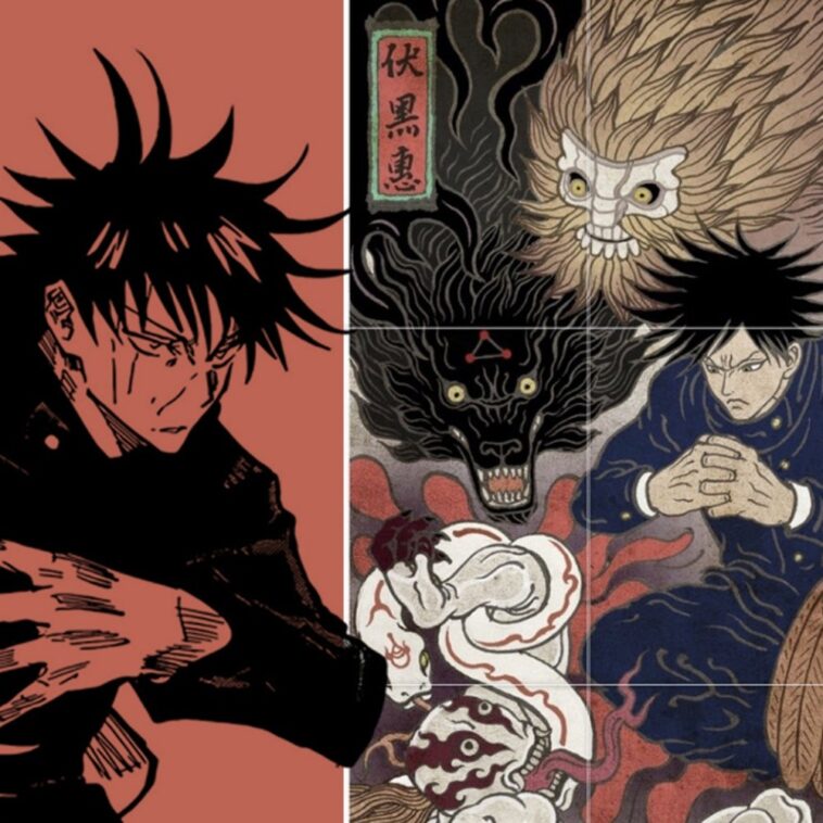 Un fan art de Jujutsu Kaisen nos muestra a Megumi Fushiguro con un estilo Ukiyo-e