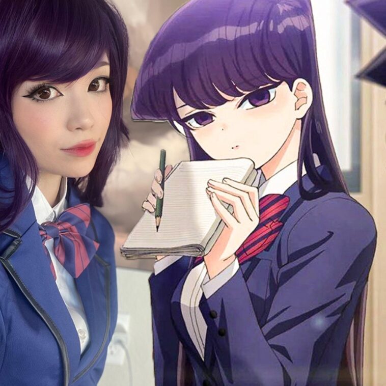 lil egg nos enamora con un cosplay de Shouko Komi de Komi-san no puede comunicarse