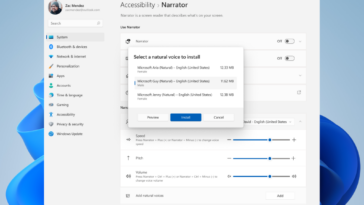 Instalación de voces neuronales en Windows 11