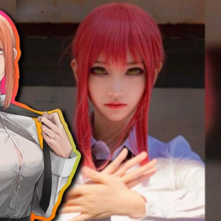 Cosplayer asiática nos sorprende con el cosplay de Makima de Chainsaw Man