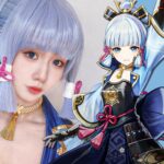 Eevon en su encantadora versión de Kamisato Ayaka de Genshin Impact
