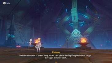 Genshin Impact Duat Hall Activar el dispositivo gigante Aaru Dual Evidence 1