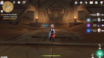 Genshin Impact Golden Slumber Lost In The Sands Abdju Pit Ruins Scarlet Sand Slate 1