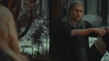 Geralt and Ciri sharing a tender moment in The Witcher season 2