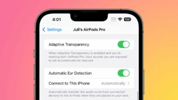 iOS 16.1 Beta trae transparencia adaptativa a los AirPods Pro originales