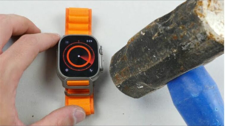 YouTuber prueba la ultra durabilidad de Apple Watch con un martillo: la mesa se rompe antes que el reloj