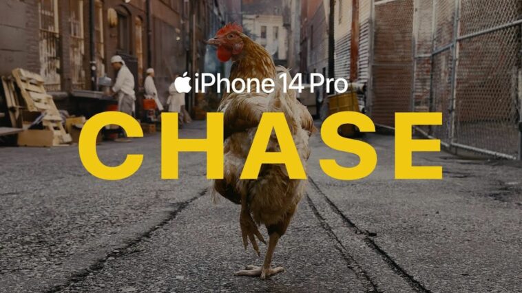 Apple comparte un nuevo anuncio de 'Chase' que promociona las características de la cámara del iPhone 14 Pro