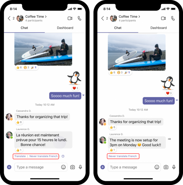 Anunciamos la traducción inteligente de mensajes en Microsoft Teams para dispositivos móviles - Blog de Microsoft Translator