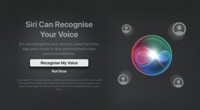 Reconocimiento de voz Siri tvOS 16 2