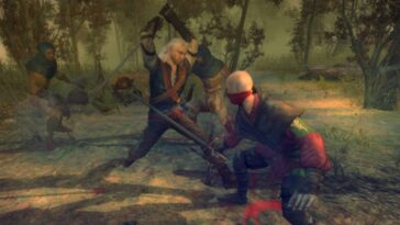 El juego original de Witcher Gameplay envejecido en 2008