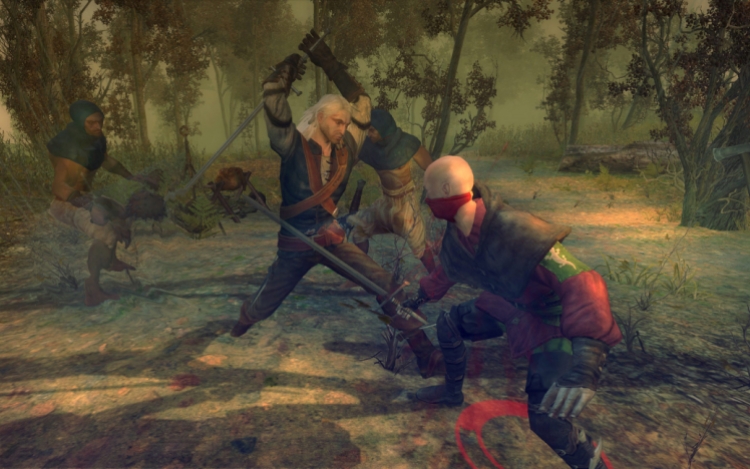 El juego original de Witcher Gameplay envejecido en 2008