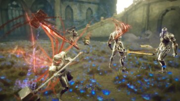 Babylon's Fall PlatinumGames batalla aura roja