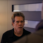 Kevin Bacon looking scared in the Guardians of the Galaxy Holiday Special