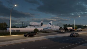 Centro Espacial Johnson de la NASA en American Truck Simulator