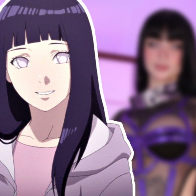 Lai Dawud nos enamora con un cosplay de Hinata hyuga de Naruto: Shippūden en boudoir