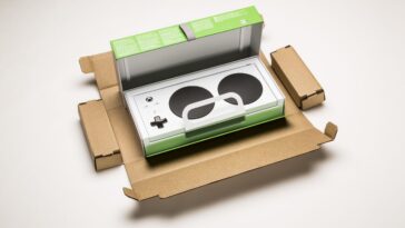 El embalaje del Xbox Adaptive Controller