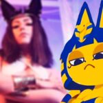 Modelo alemana en cosplay de Ankha inspirada en Animal Crossing: New Horizons