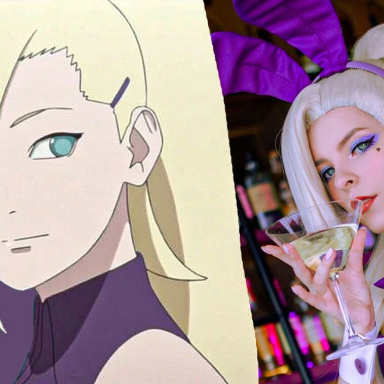 Natalie nos enamora con su propia versión Bunny Dress de Ino Yamanaka de Naruto: Shippūden