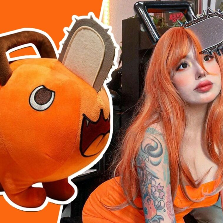 ashlyn nos enamora con un cosplay de la versión humana de Pochita de Chainsaw Man