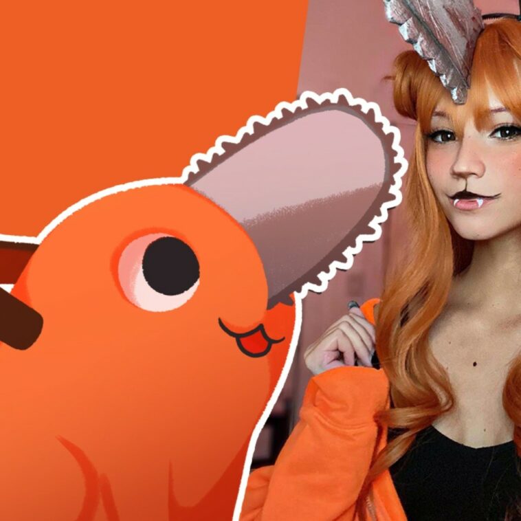 pisc3svenus nos enamora con un cosplay de la versión humana de Pochita de Chainsaw Man