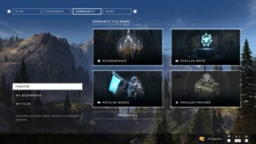 Detalles del lanzamiento del modo 343 Industries Halo Infinite Forge Menú