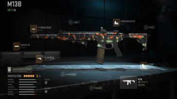 Modern Warfare 2 zona de guerra Clase M13B