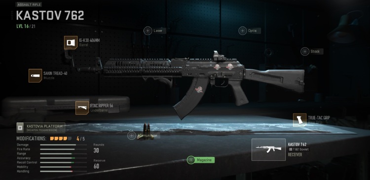 Modern Warfare 2 Clase Kastov 762