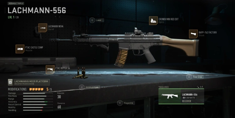 Modern Warfare 2 Clase Lachmann-556