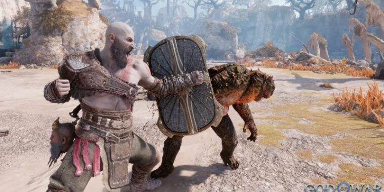 Juego de combate de God Of War Ragnarok