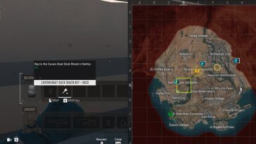 Cavern Boat Dock Shack Ubicación clave Warzone 2 Dmz