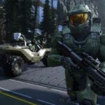 Master Chief Spartan en pantalla dividida de Halo Infinite