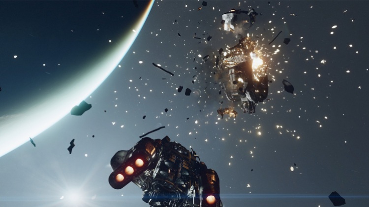 Captura de pantalla de Starfield Space Combat