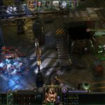 Avance de Warhammer 40000 Rogue Trader: la pistola de plasma inflige daño AoE a tres pandilleros