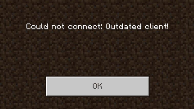 Cómo solucionar el error No se pudo conectar con el cliente desactualizado en el cliente de Minecraft