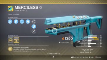 Destiny 2: Fusil de fusión exótico despiadado
