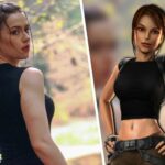 Emma nos lleva a explorar más con el cosplay de Lara Croft de Tomb Raider