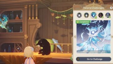 Genshin Impact Oceanid Tavern Challenge Guía Cómo vencer a Oceanid Genius Invokation Oceanid's Concern Gd