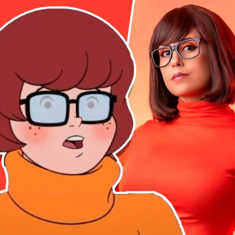 Khainsaw Cosplay en su versión llamativa de Vilma Dinkley de Scooby-Doo